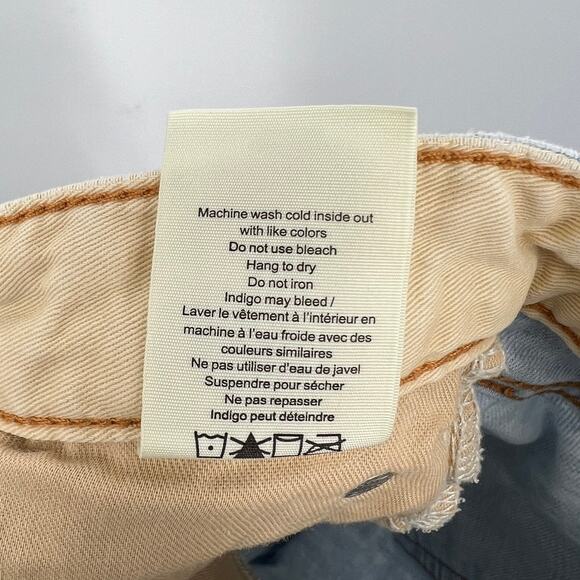 rag & bone Alex High Rise Straight Leg in Primrose Jeans Women's 25 Blue - Picture 11 of 12